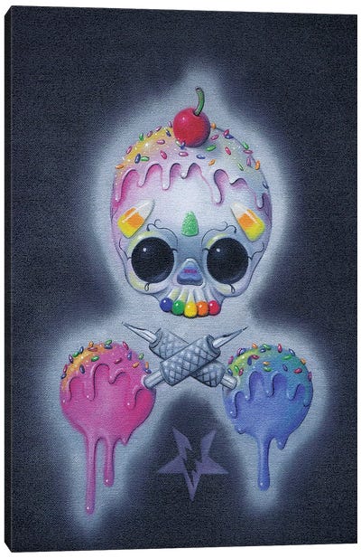 Sweet Tats Canvas Art Print - Horror Art