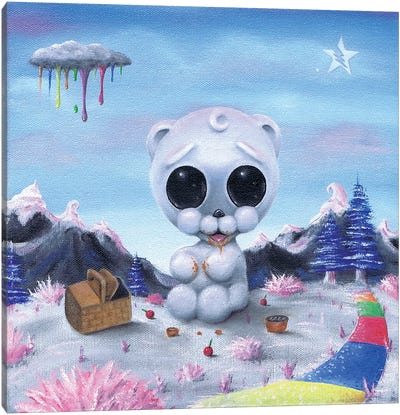 Sweeter Canvas Art Print - Polar Bear Art