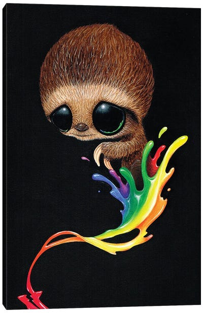 Winslow Canvas Art Print - Sloth Art
