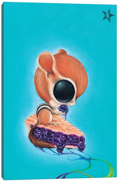 Yummy Canvas Art Print - Chipmunk Art