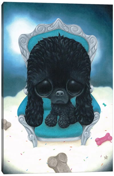 Cole Canvas Art Print - Poodle Art