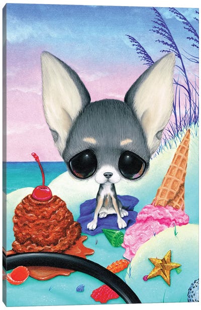 Guava Jelly Canvas Art Print - Chihuahua Art
