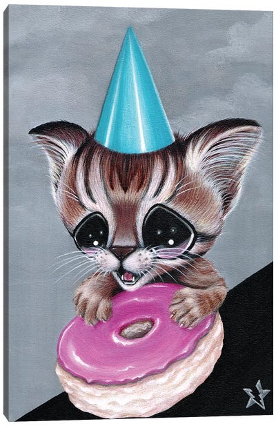 Hobbs Canvas Art Print - Tabby Cat Art