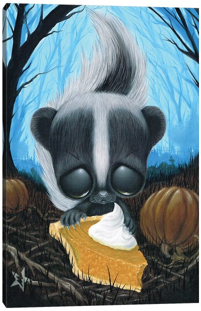 Jack Smellington Canvas Art Print - Skunk Art
