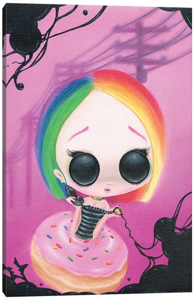 Pagin Mr Rainbow Canvas Art Print - Donut Art