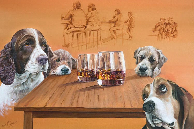 Dogs Love A Malt by Scott McGregor wall art