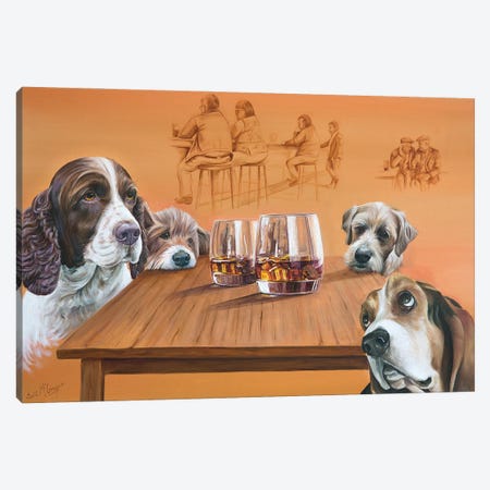 Dogs Love A Malt Canvas Print #SGG14} by Scott McGregor Art Print