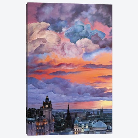 Edinburgh Sky Canvas Print #SGG15} by Scott McGregor Art Print