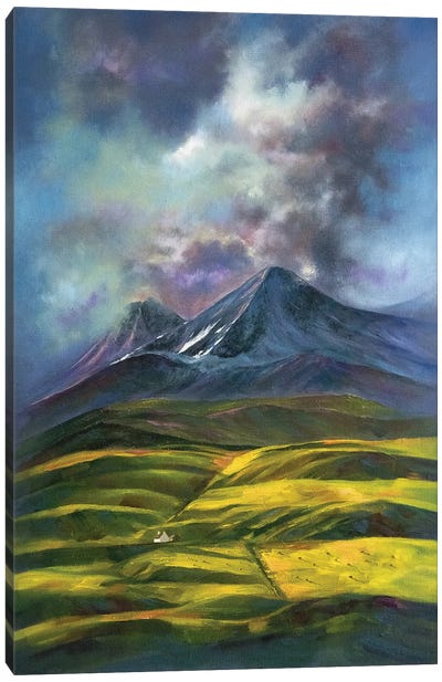 Glencoe Storm Brewing Canvas Art Print - Scotland Art