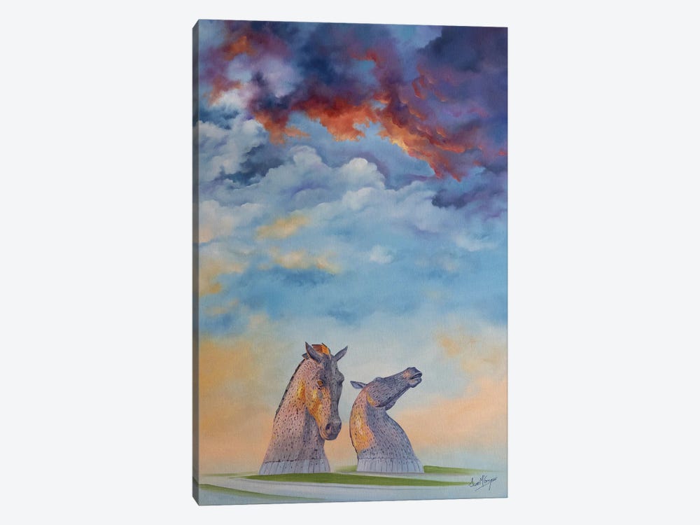 The Kelpies by Scott McGregor 1-piece Canvas Print