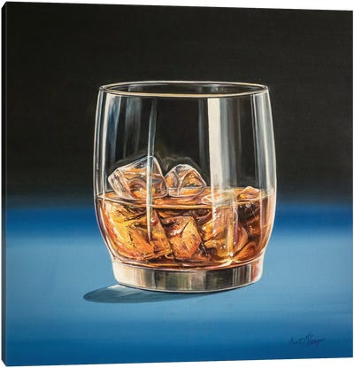 Large Dram Canvas Art Print - Whiskey Art
