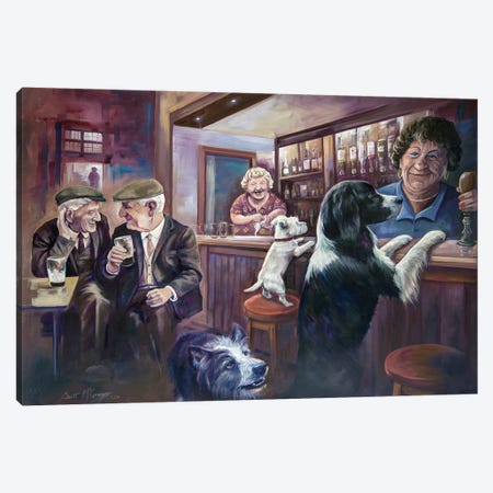 Needing The Hair Of The Dog Canvas Print #SGG31} by Scott McGregor Canvas Artwork