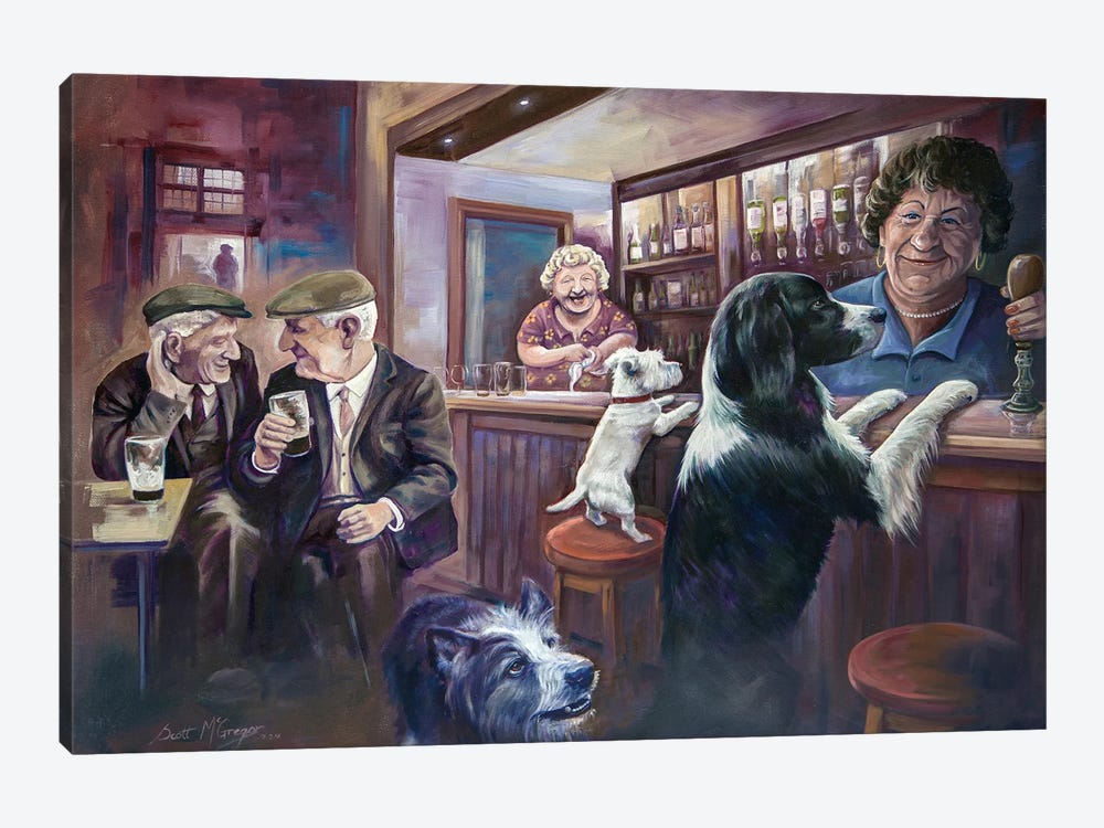 Needing The Hair Of The Dog by Scott McGregor 1-piece Canvas Print