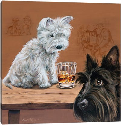 Aye, It's Definitely A Glenfidoch Canvas Art Print - Scottish Terriers