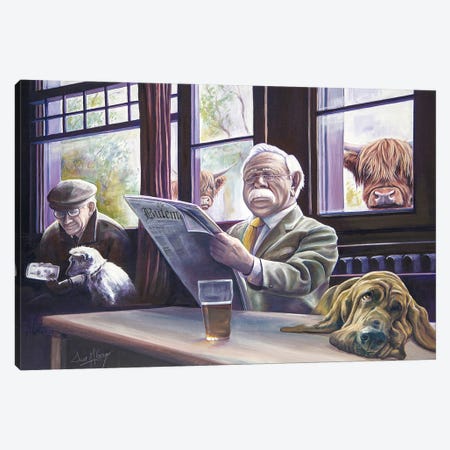 The Colonel And Clyde Canvas Print #SGG40} by Scott McGregor Art Print