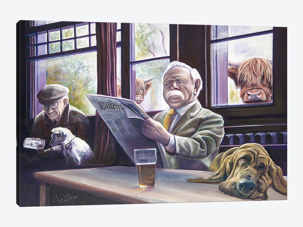 The Colonel And Clyde by Scott McGregor 1-piece Canvas Print