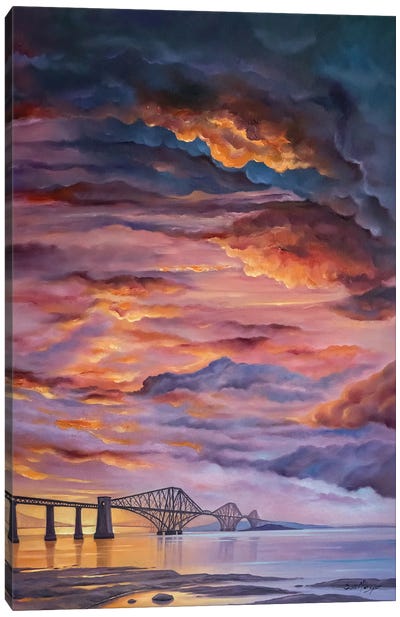 The Forth Rail Bridge Canvas Art Print - Scotland Art