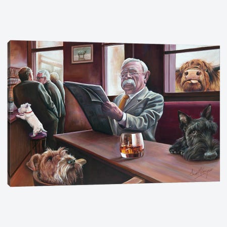 Wanting A Wee Dram Canvas Print #SGG47} by Scott McGregor Canvas Wall Art