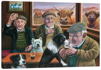 Who Left The Gate Open Canvas Art Print - West Highland White Terrier Art