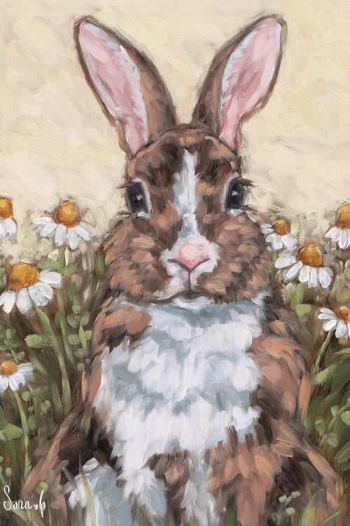 Whiskers and Wildflowers by Sara G. Designs wall art