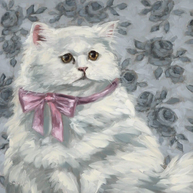 Coquette Kitty by Sara G. Designs wall art
