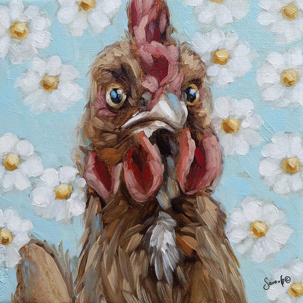 Chickens & Roosters: Just a Cluck Away I by Sara G. Designs