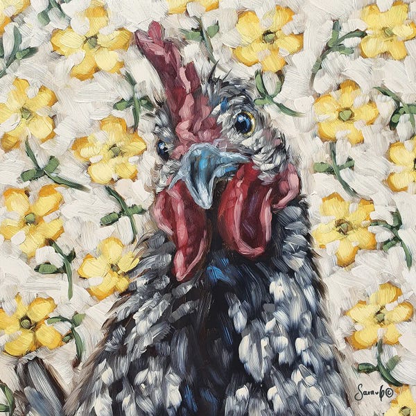 Chickens & Roosters: Just Add Flowers II by Sara G. Designs