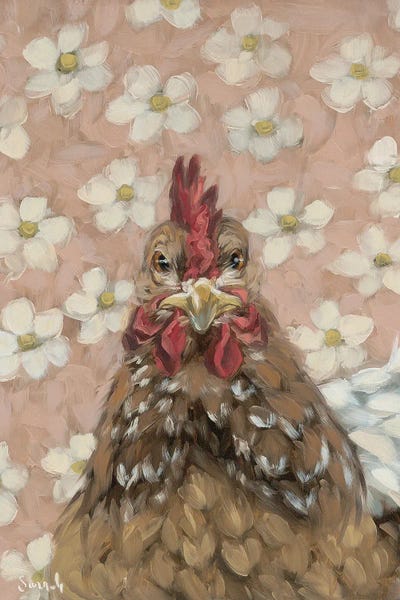 Canvas Art Prints: What's Cluckin' I by Sara G. Designs