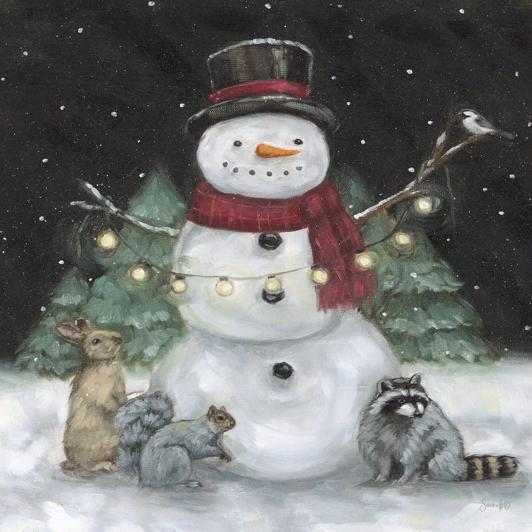 Frosty Friends by Sara G. Designs wall art