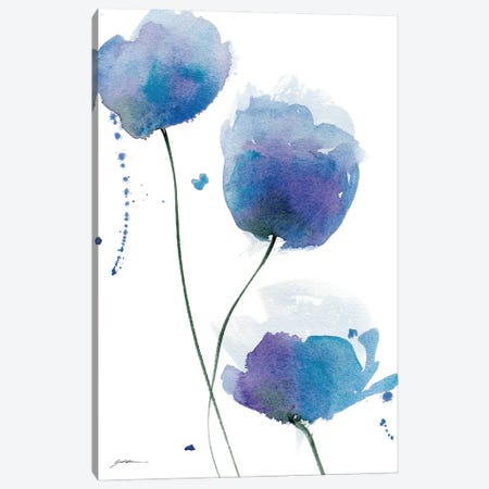 Periwinkle Blue Canvas Print #SGL5} by Sheila Golden Canvas Artwork