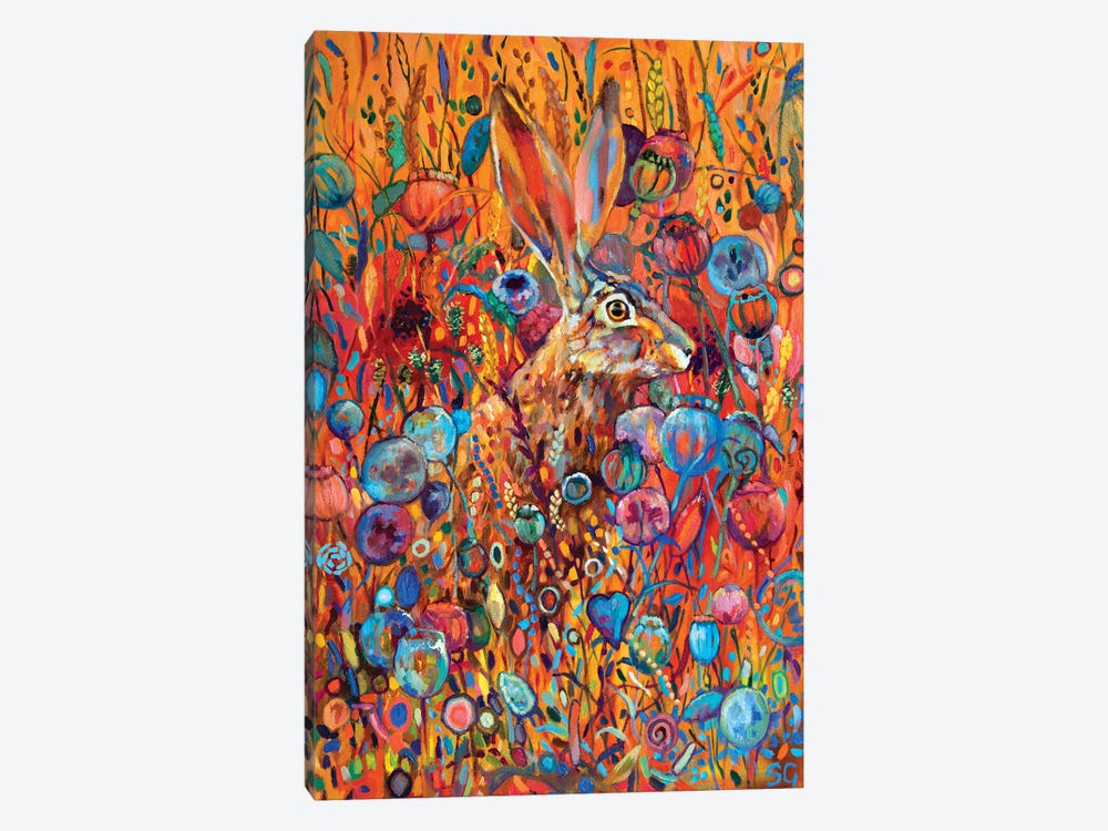 Poppyseed Hare by Sue Gardner 1-piece Canvas Art Print