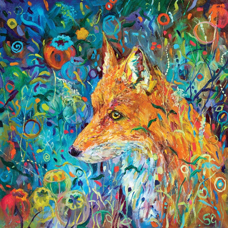 Poppyseed Fox by Sue Gardner wall art