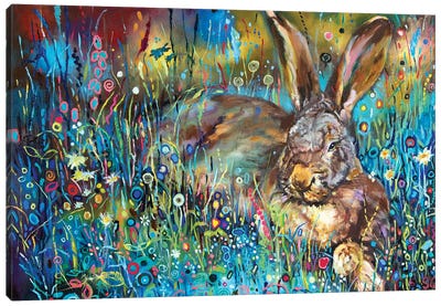 Midsummer Dream Canvas Art Print - Rabbit Art
