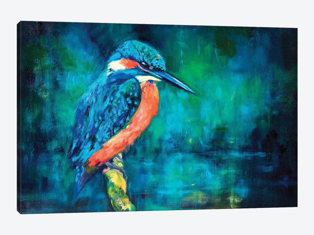 Kingfisher by Sue Gardner 1-piece Canvas Wall Art