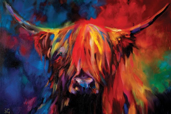 Kids Animal Art: Highland Cow by Sue Gardner
