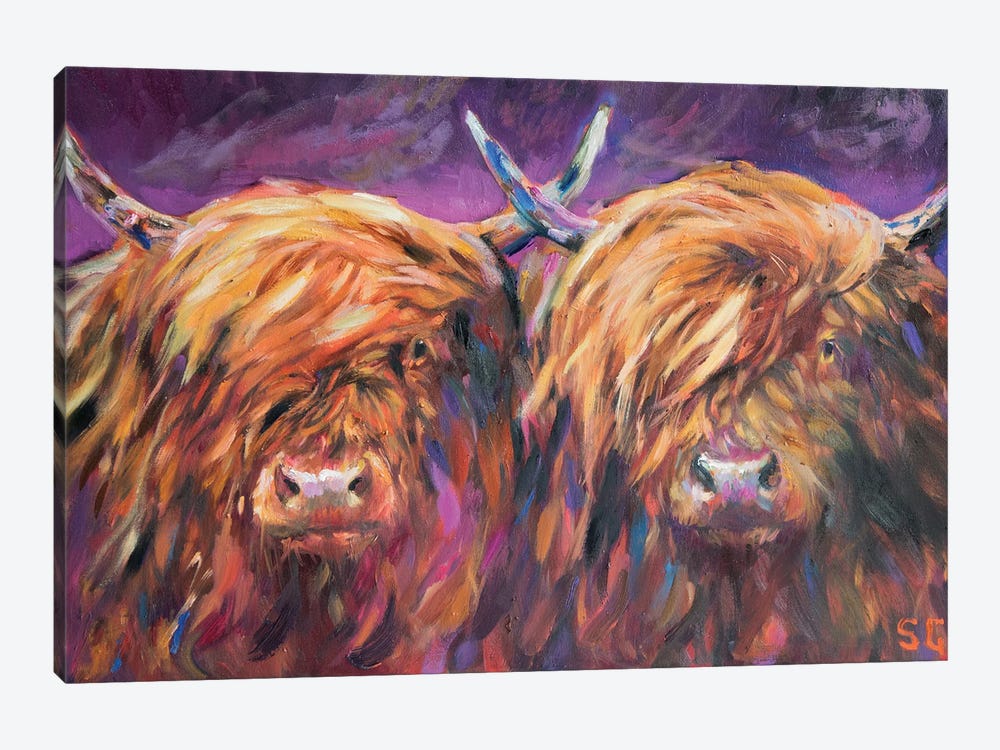 Highland Pair by Sue Gardner 1-piece Canvas Art