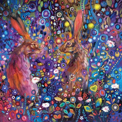 The Garden of Delights by Sue Gardner framed canvas print