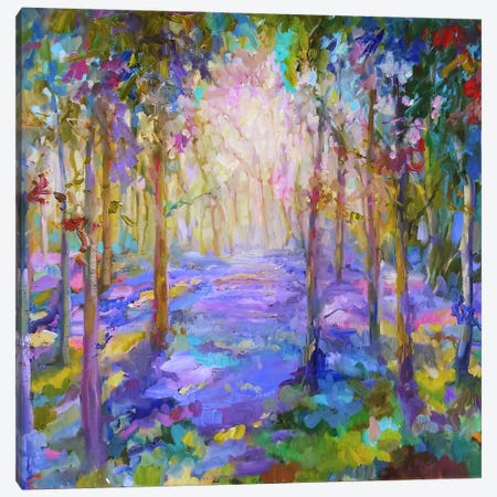 Bluebell Shimmer II Canvas Print #SGN64} by Sue Gardner Art Print