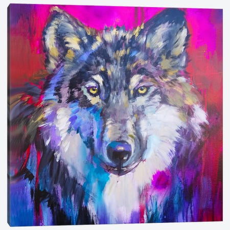 Wolfie Canvas Print #SGN66} by Sue Gardner Canvas Print