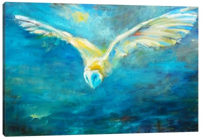 Forever In Flight Canvas Art Print - Turquoise Art