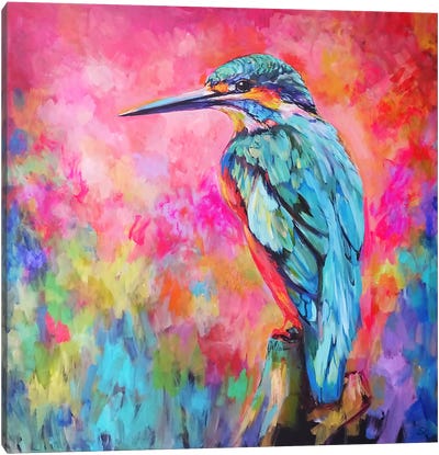 Good Vibrations Canvas Art Print - Woodpecker Art