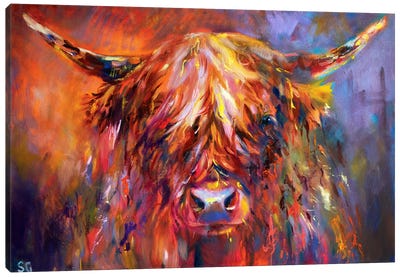 Islay Canvas Art Print - Highland Cow Art
