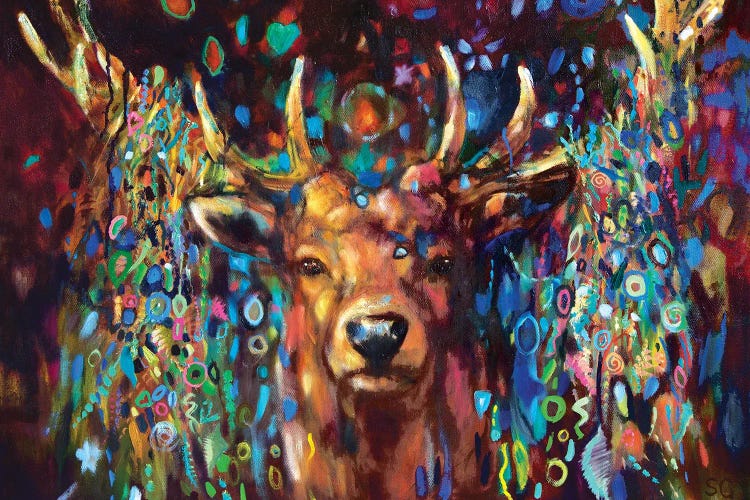 Party Stag by Sue Gardner wall art