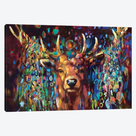 Party Stag Canvas Print #SGN8} by Sue Gardner Canvas Print