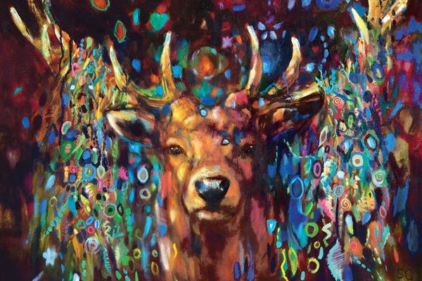 Deer: Party Stag by Sue Gardner