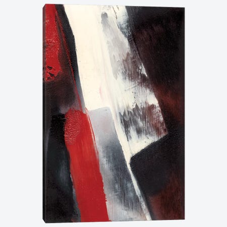 Red Streak I Canvas Print #SGO30} by Sharon Gordon Canvas Art