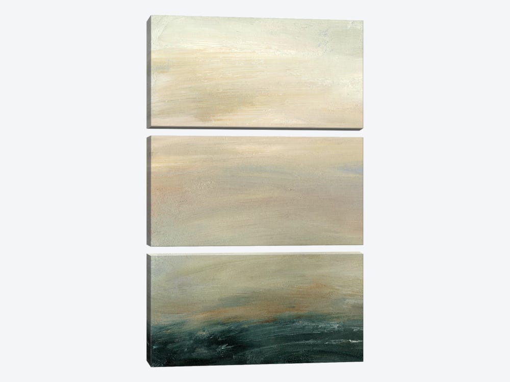 Soft Horizon  I by Sharon Gordon 3-piece Canvas Art Print