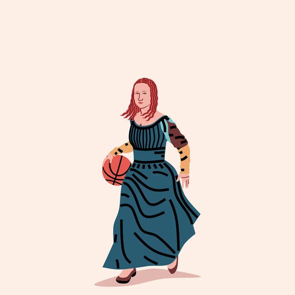 Kids Sports Art: Balling Mona by Elad Shagrir