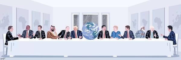 Environmental Conservation: Earth's Last Supper by Elad Shagrir