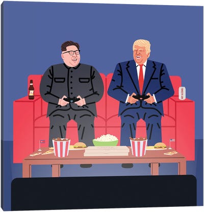 A Day Off Canvas Art Print - Kim Jong-un